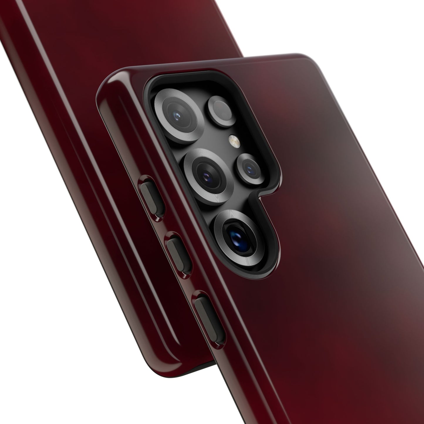 Vintage Burgundy Cherry Phone Case – Elegant Floral Design for iPhone 17 & Samsung Galaxy | Tough Protective Cover - JGUS
