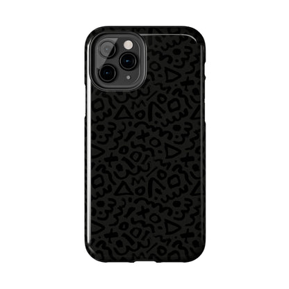Retro Geometric Vibes Phone Case – 80s 90s Vintage Abstract Pattern for iPhone & Samsung