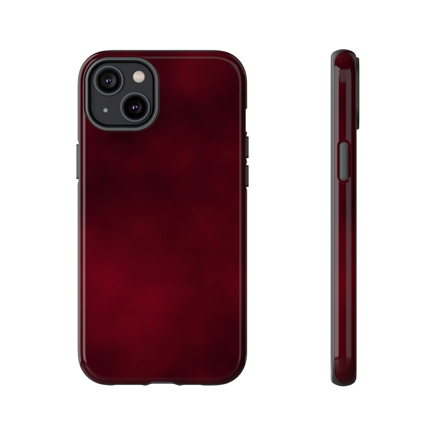 Vintage Burgundy Cherry Phone Case – Elegant Floral Design for iPhone 17 & Samsung Galaxy | Tough Protective Cover - JGUS