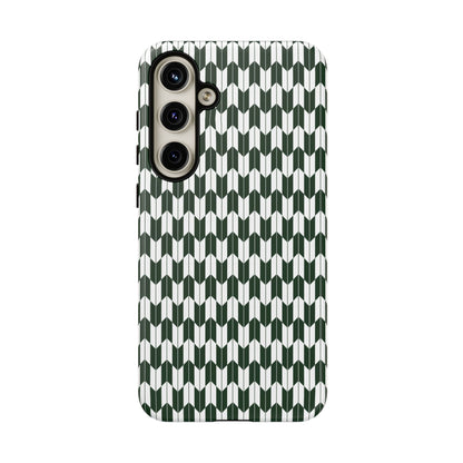 Green Harmony Geometric Phone Case – Durable, Slim, and MagSafe Compatible - JGUS