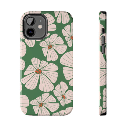 Retro Floral Abstract Phone Case – Vintage 70s & 80s Aesthetic for iPhone & Samsung