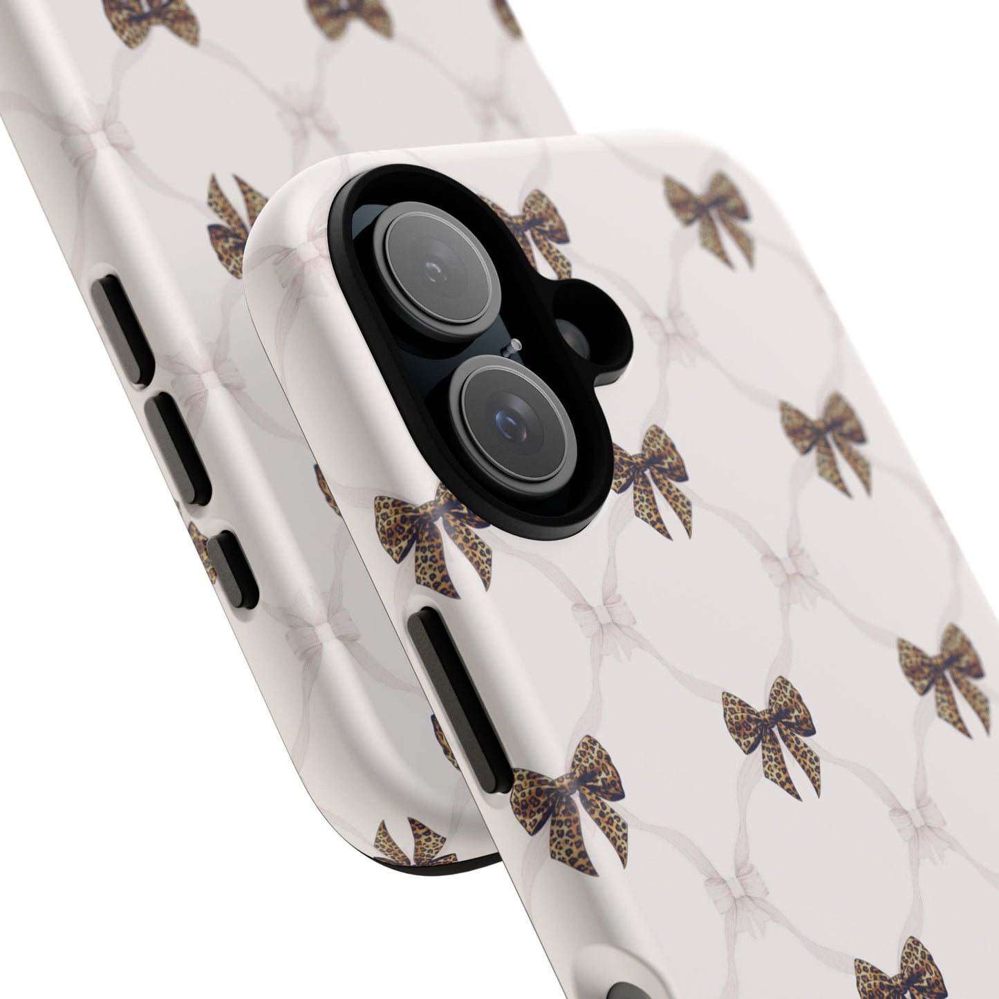 Chic Bow Pattern Phone Case | Elegant Clear Protective Case | Stylish iPhone & Samsung Cover - JGUS