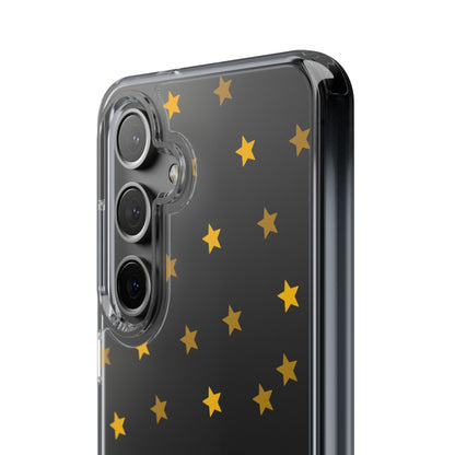 Yellow Stars Clear Phone Case