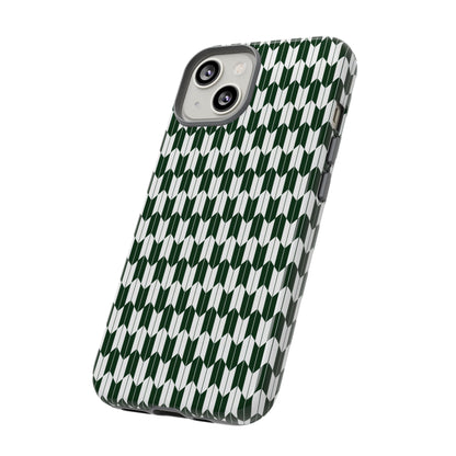 Green Harmony Geometric Phone Case – Durable, Slim, and MagSafe Compatible - JGUS