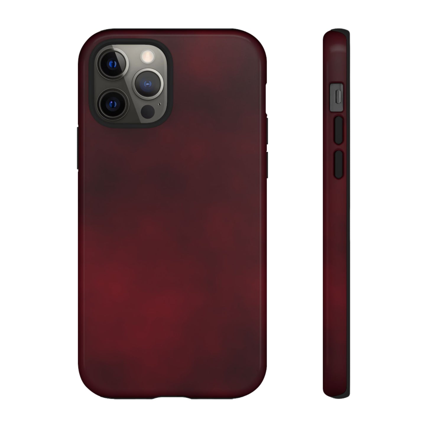 Vintage Burgundy Cherry Phone Case – Elegant Floral Design for iPhone 17 & Samsung Galaxy | Tough Protective Cover - JGUS