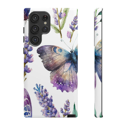 Lavender Butterfly Protective Phone Case