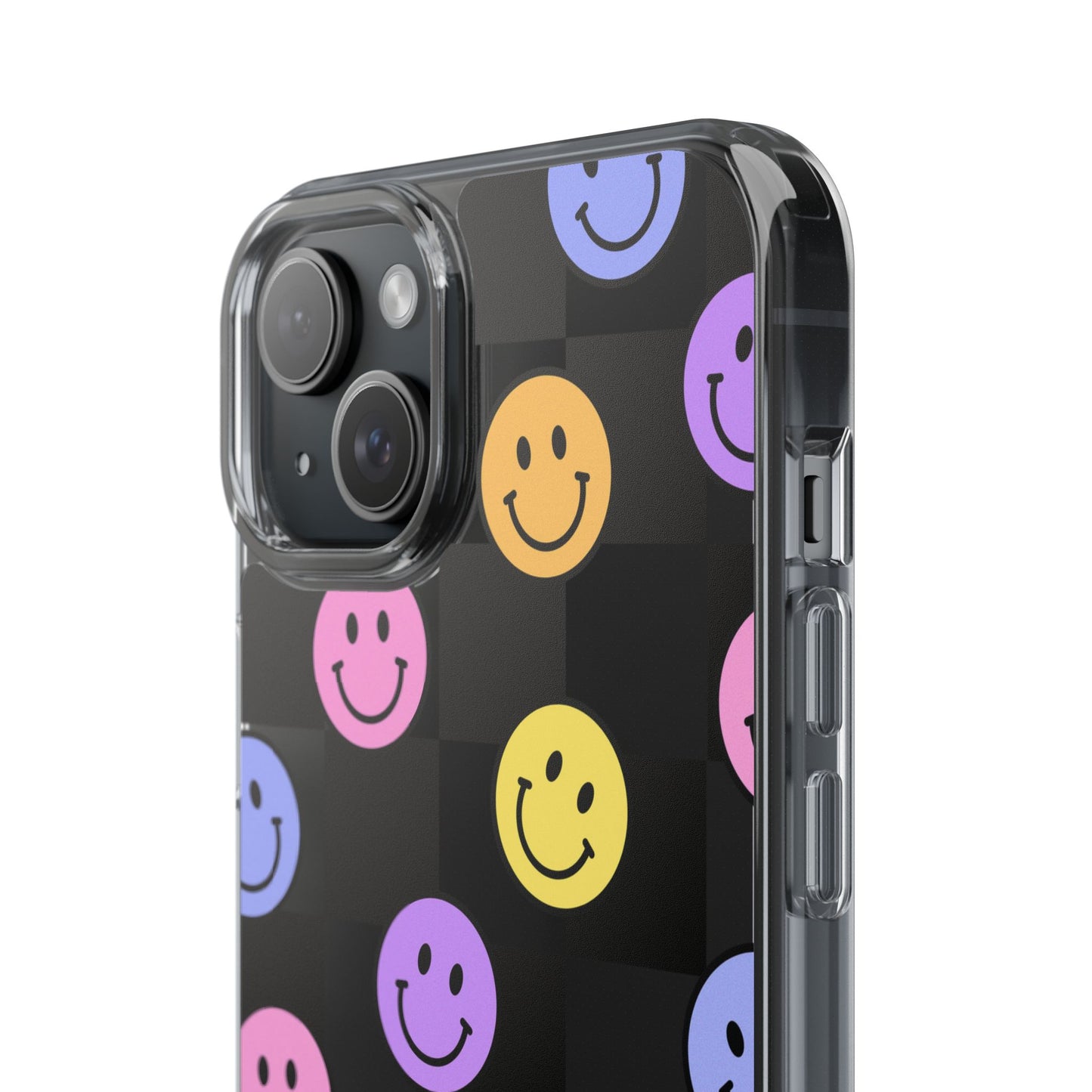 Happy Vibes Clear Phone Case