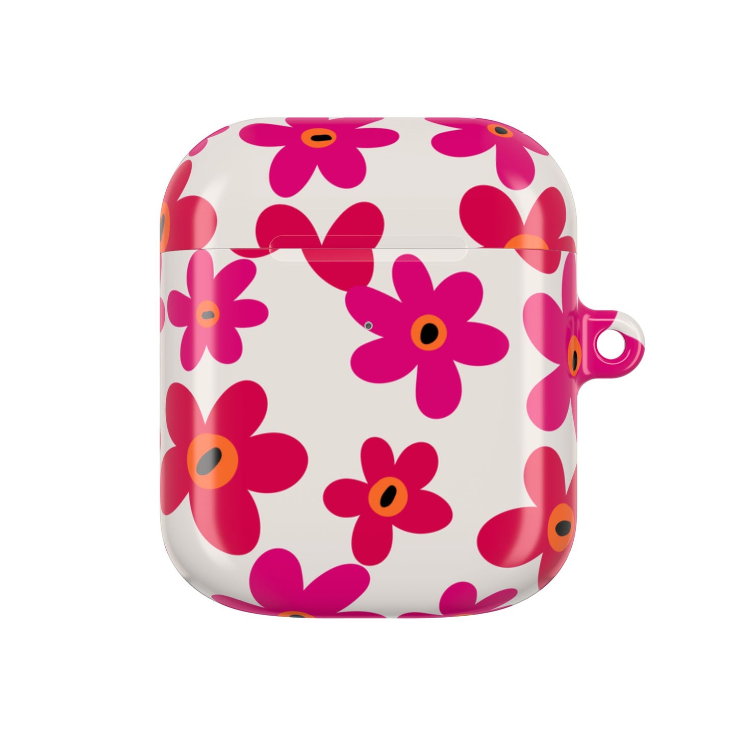 Abstract Florals Shockproof & Scratch-Resistant AirPods Case – Wireless Charging Compatible