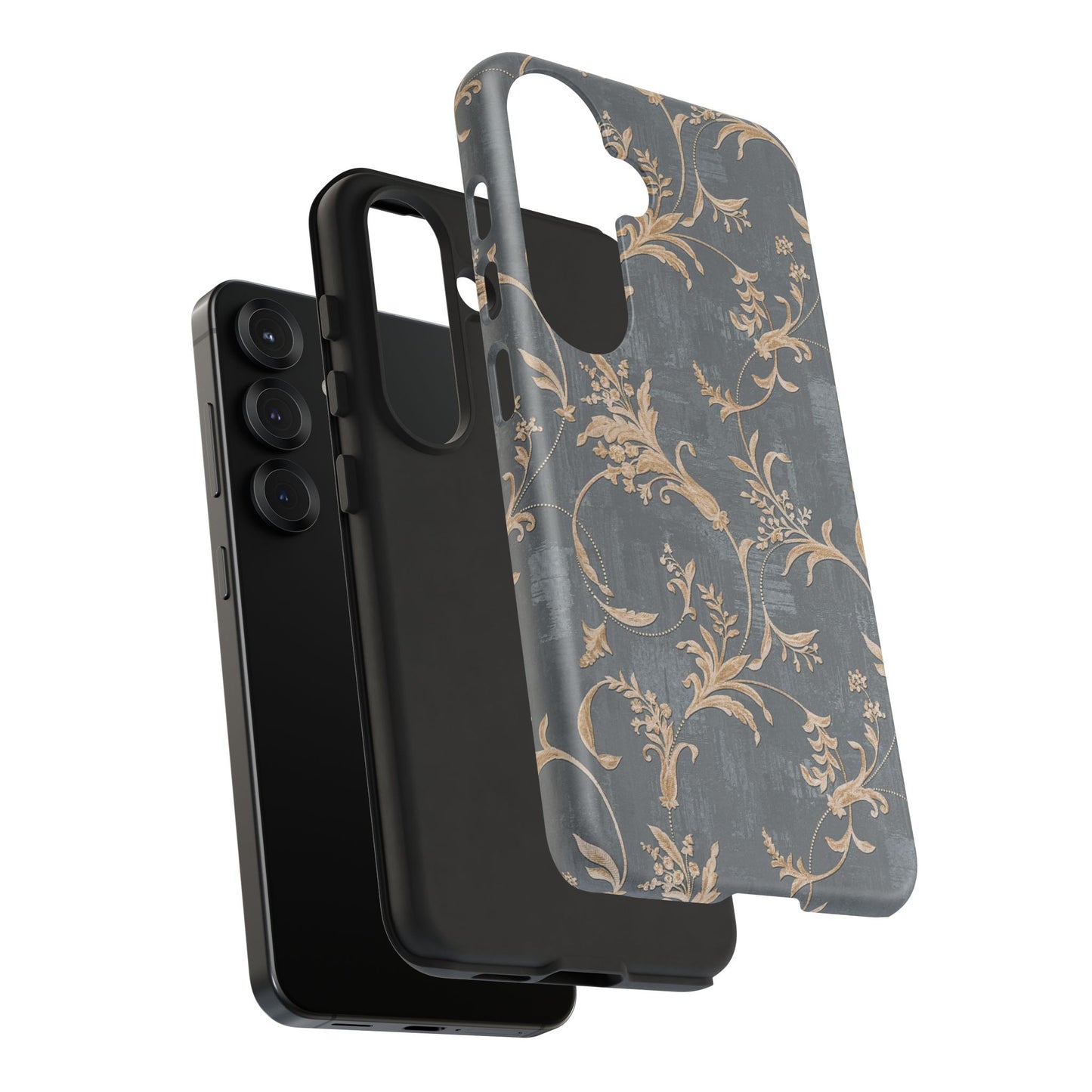 Old-Fashioned Flower Phone Case – Aesthetic Protective Cover for iPhone & Samsung - JGUS