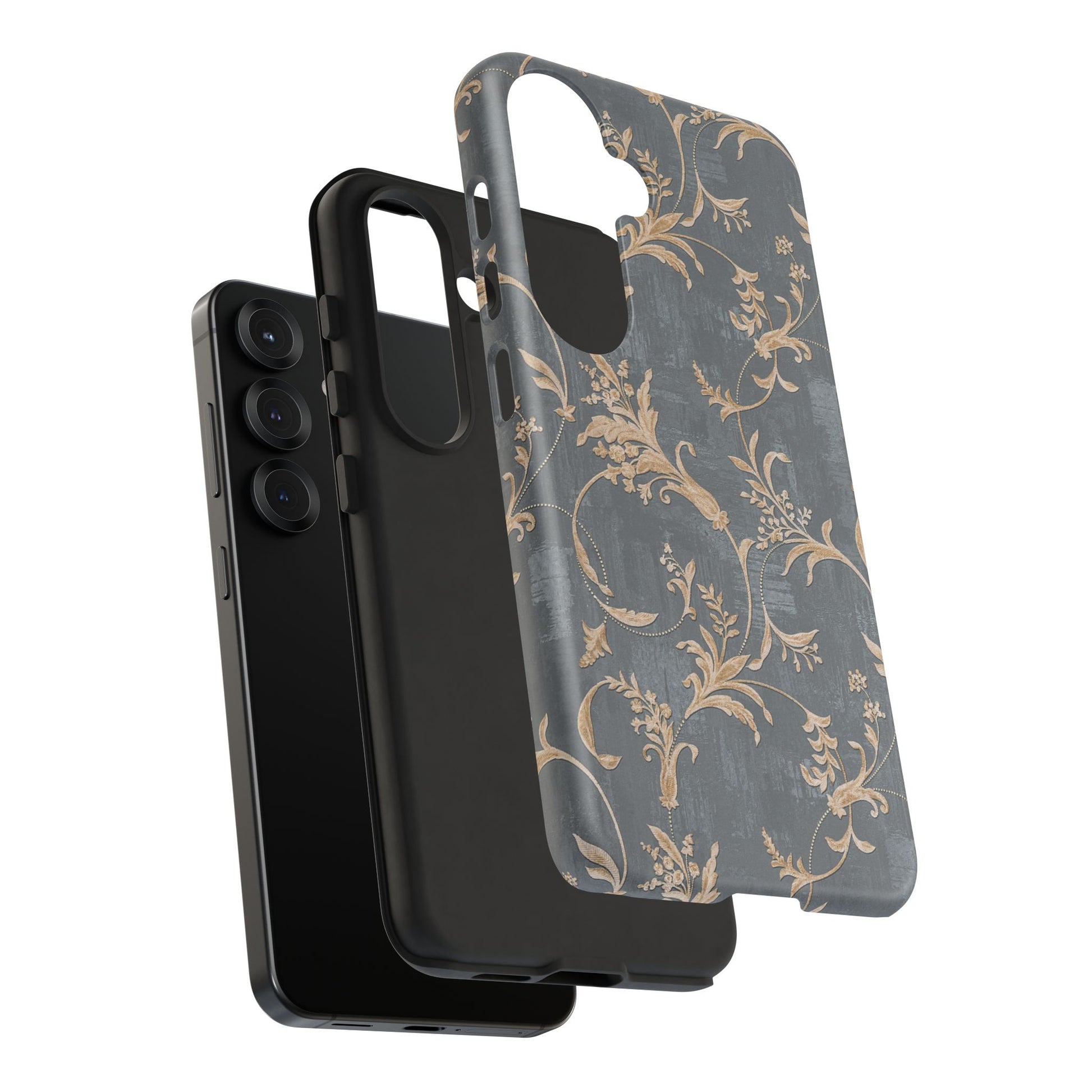 Old-Fashioned Flower Phone Case – Aesthetic Protective Cover for iPhone & Samsung - JGUS