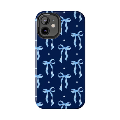 Bows and Blues Phone Case – Cute & Durable Bow Print Case for iPhone & Samsung
