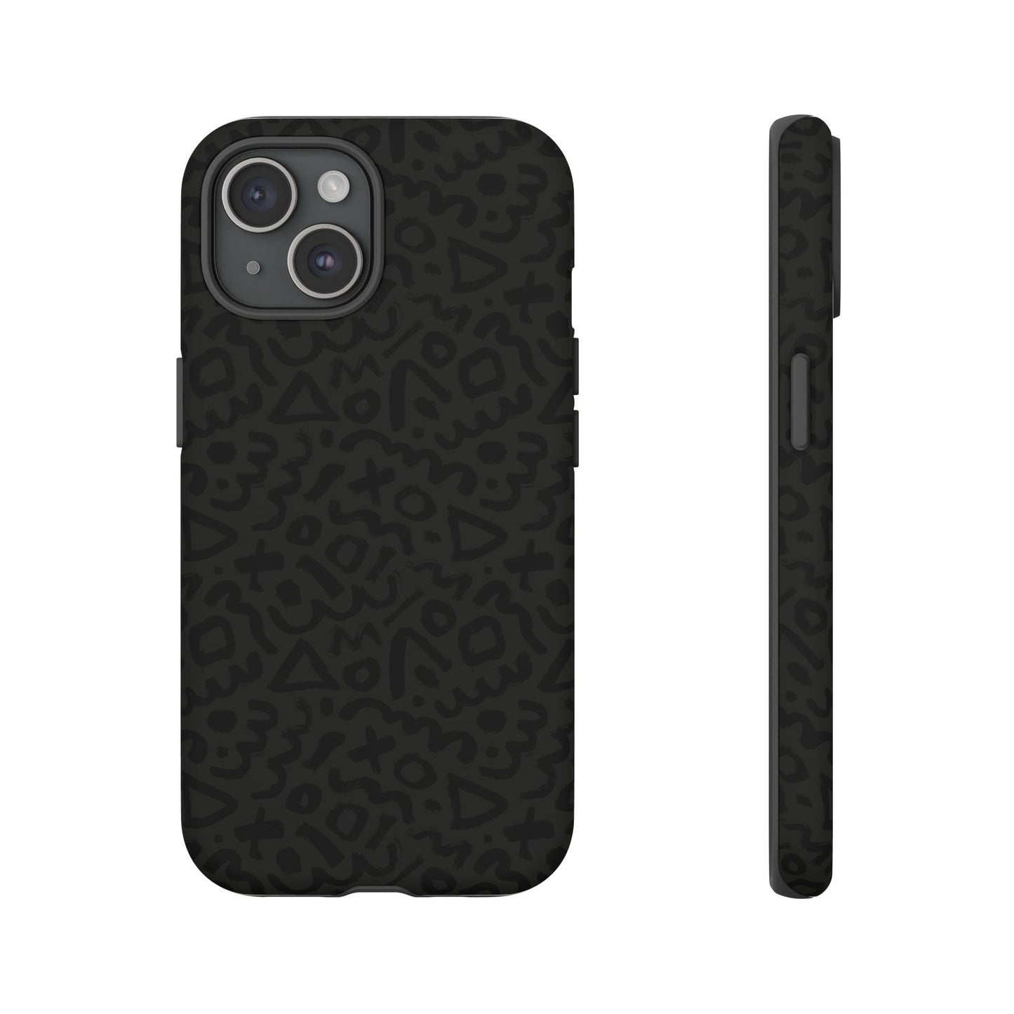 Retro Geometric Vibes Phone Case – 80s 90s Vintage Abstract Pattern for iPhone & Samsung - JGUS