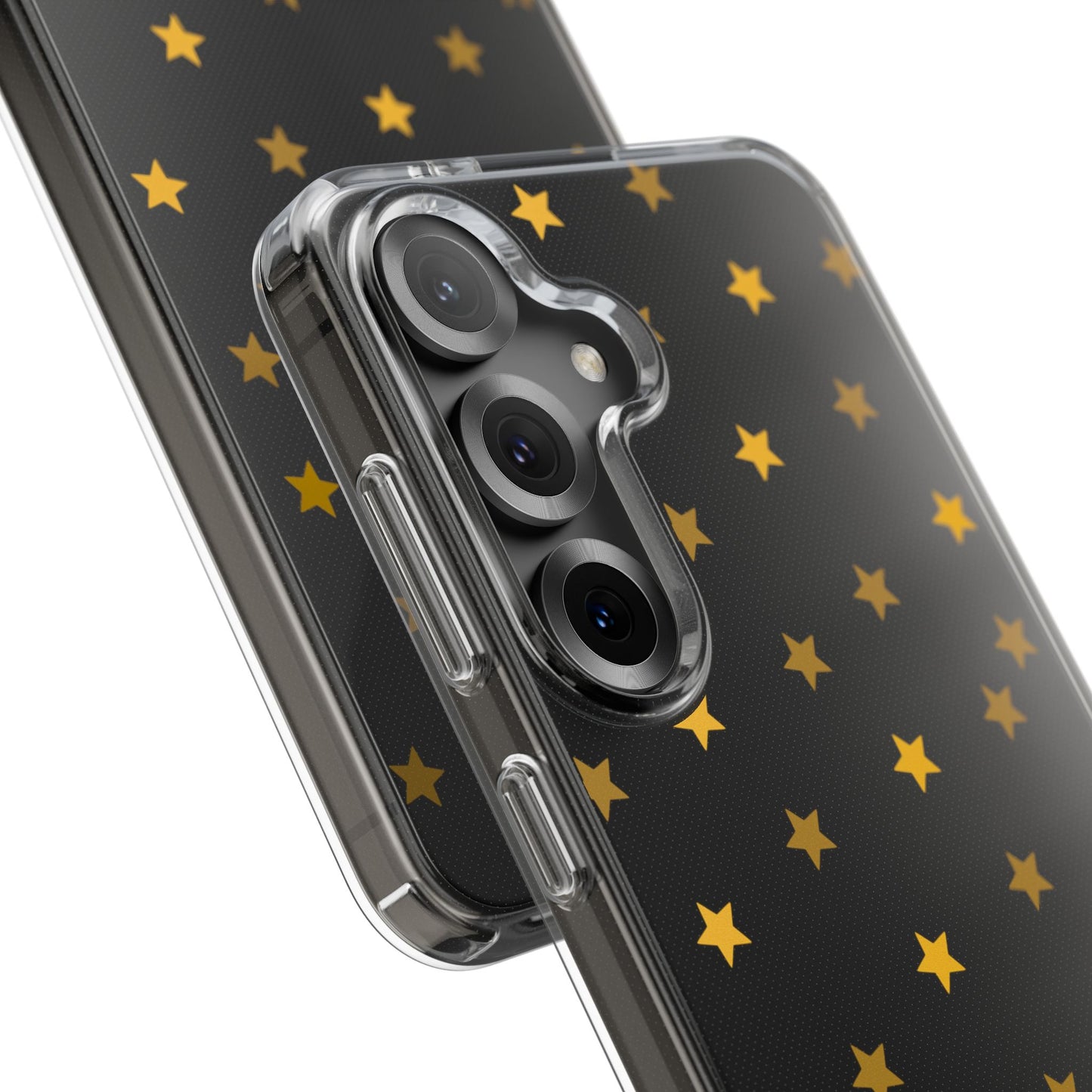 Yellow Stars Clear Phone Case