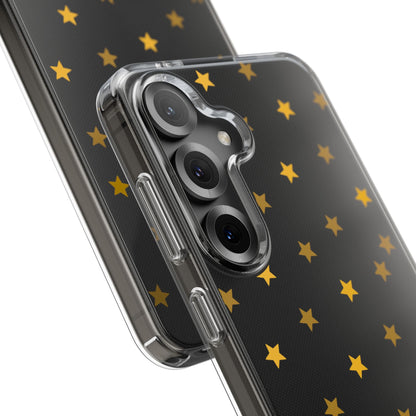 Yellow Stars Clear Phone Case