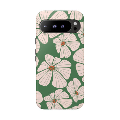 Retro Floral Abstract Phone Case – Vintage 70s & 80s Aesthetic for iPhone & Samsung - JGUS