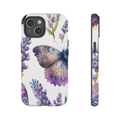 Lavender Butterfly Protective Phone Case