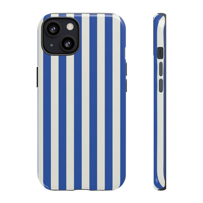 Title: Blue & White Stripe Phone Case – Classic Nautical Pattern for iPhone & Samsung - JGUS