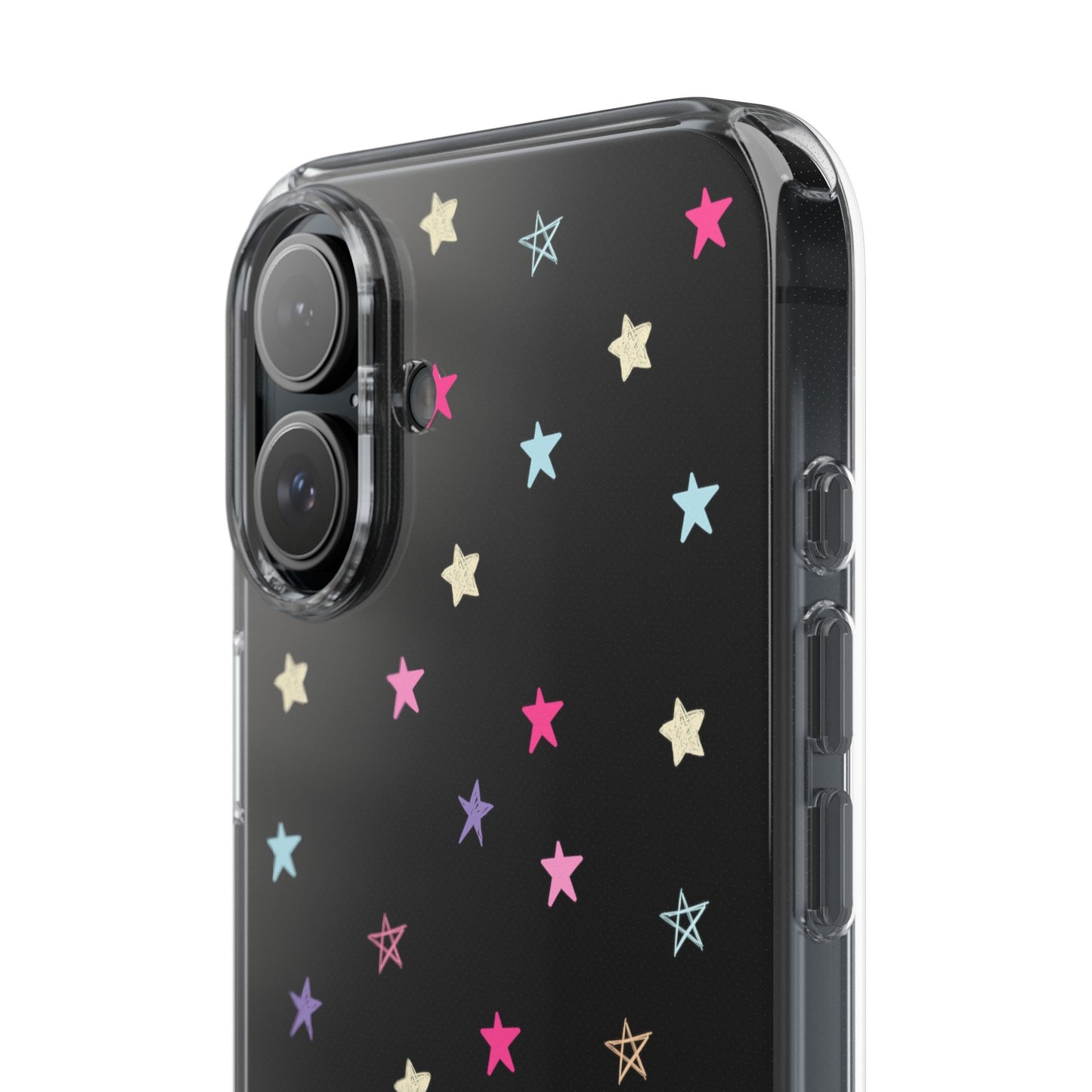 Star Pattern Clear Phone Case