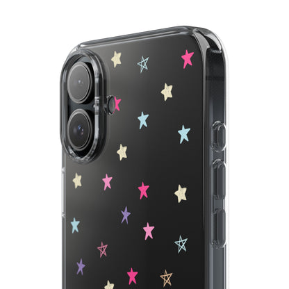 Star Pattern Clear Phone Case