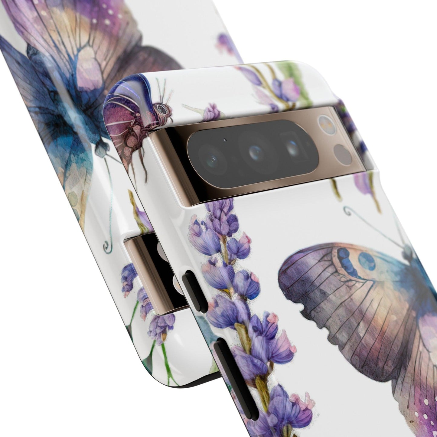 Lavender Butterfly Protective Phone Case