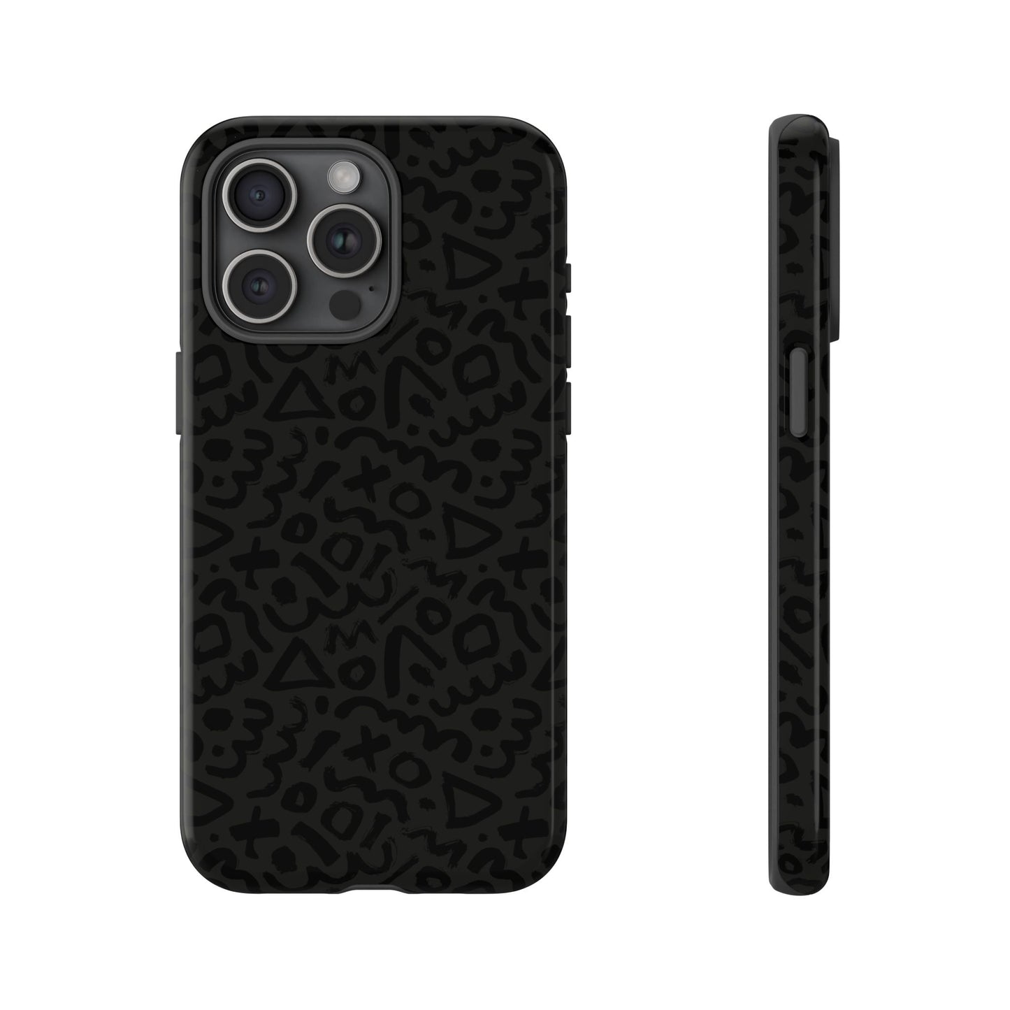 Retro Geometric Vibes Phone Case – 80s 90s Vintage Abstract Pattern for iPhone & Samsung - JGUS