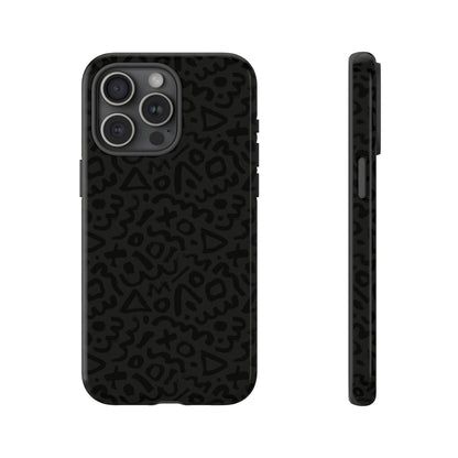 Retro Geometric Vibes Phone Case – 80s 90s Vintage Abstract Pattern for iPhone & Samsung - JGUS