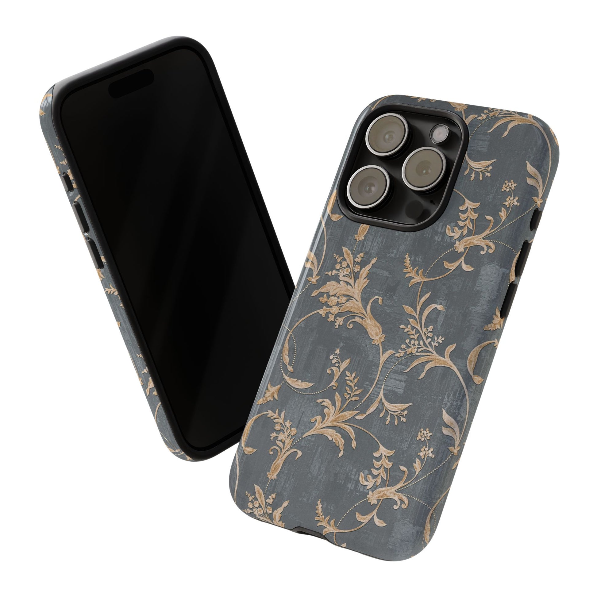 Old-Fashioned Flower Phone Case – Aesthetic Protective Cover for iPhone & Samsung - JGUS