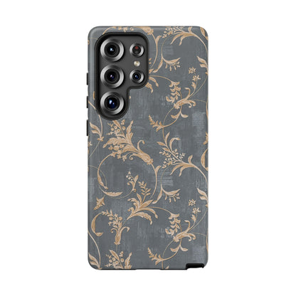 Old-Fashioned Flower Phone Case – Aesthetic Protective Cover for iPhone & Samsung - JGUS