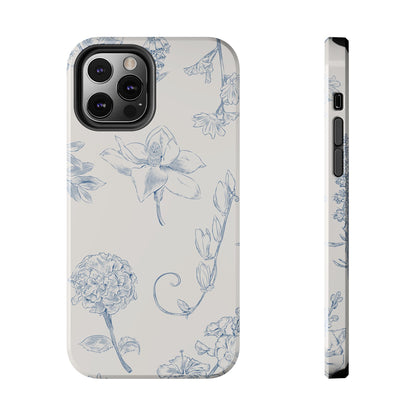 Jasmine Sketch Phone Case – Artistic Design, Slim, Durable & MagSafe Compatible
