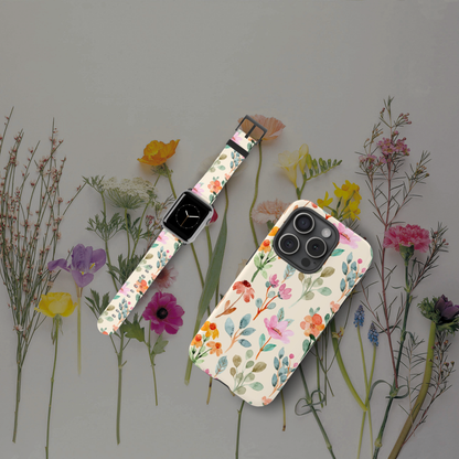 Petal Splash Watercolor Symphony Phone Case