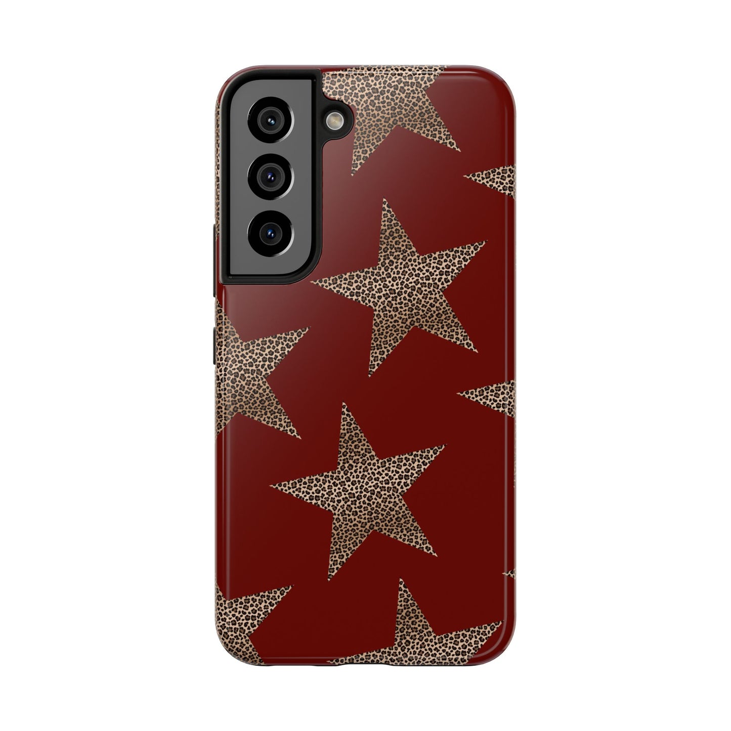 Leopard Star Luxe - Burgundy Edition | Aesthetic Coquette Phone Case for iPhone & Galaxy