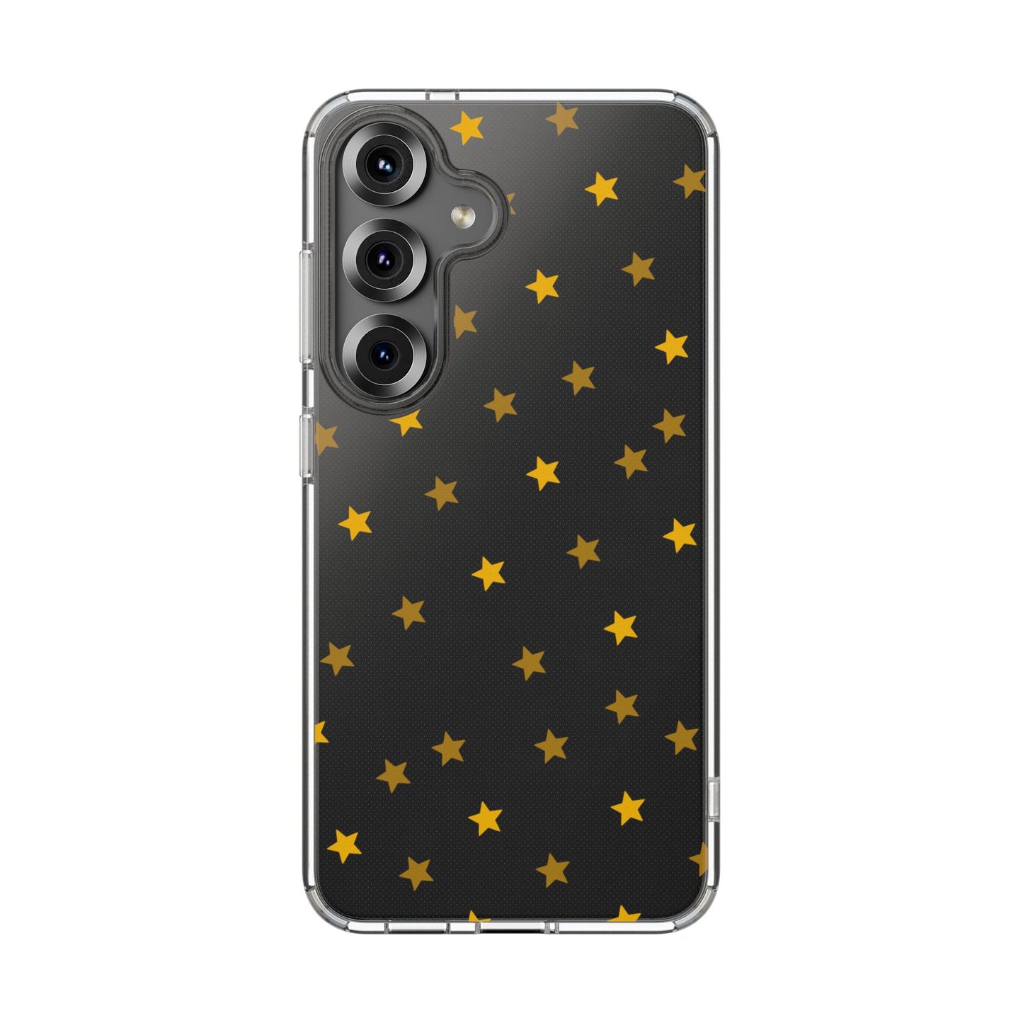 Yellow Stars Clear Phone Case