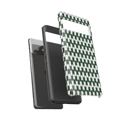 Green Harmony Geometric Phone Case – Durable, Slim, and MagSafe Compatible - JGUS