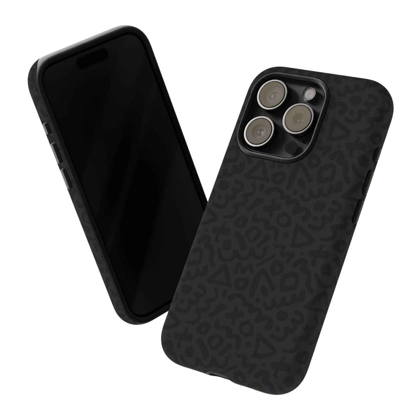 Retro Geometric Vibes Phone Case – 80s 90s Vintage Abstract Pattern for iPhone & Samsung - JGUS