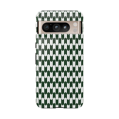 Green Harmony Geometric Phone Case – Durable, Slim, and MagSafe Compatible - JGUS
