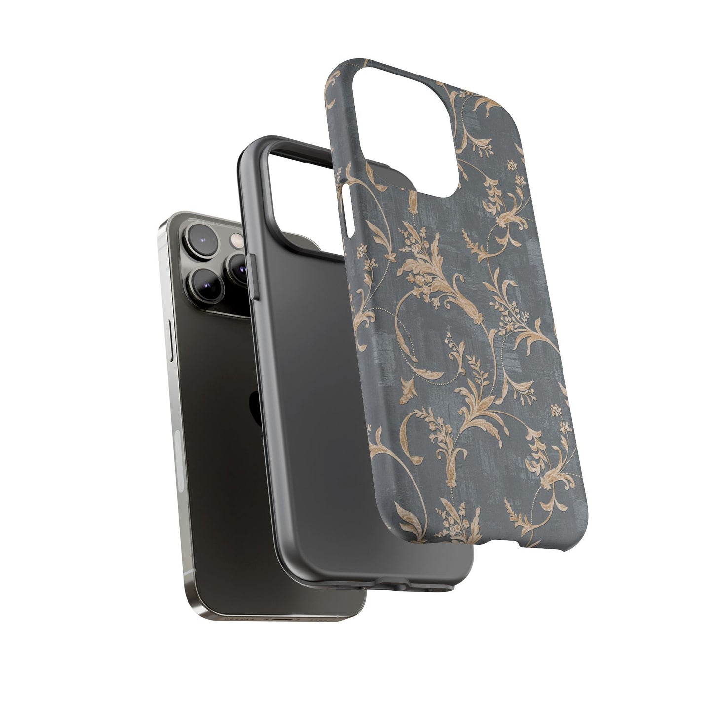 Old-Fashioned Flower Phone Case – Aesthetic Protective Cover for iPhone & Samsung - JGUS