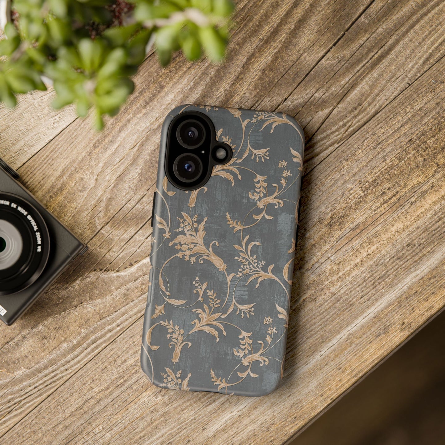 Old-Fashioned Flower Phone Case – Aesthetic Protective Cover for iPhone & Samsung - JGUS
