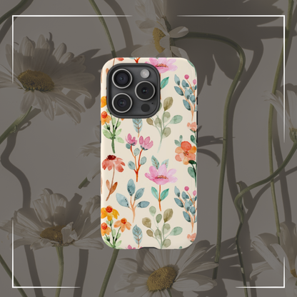 Petal Splash Watercolor Symphony Phone Case