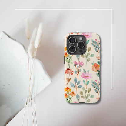 Petal Splash Watercolor Symphony Phone Case