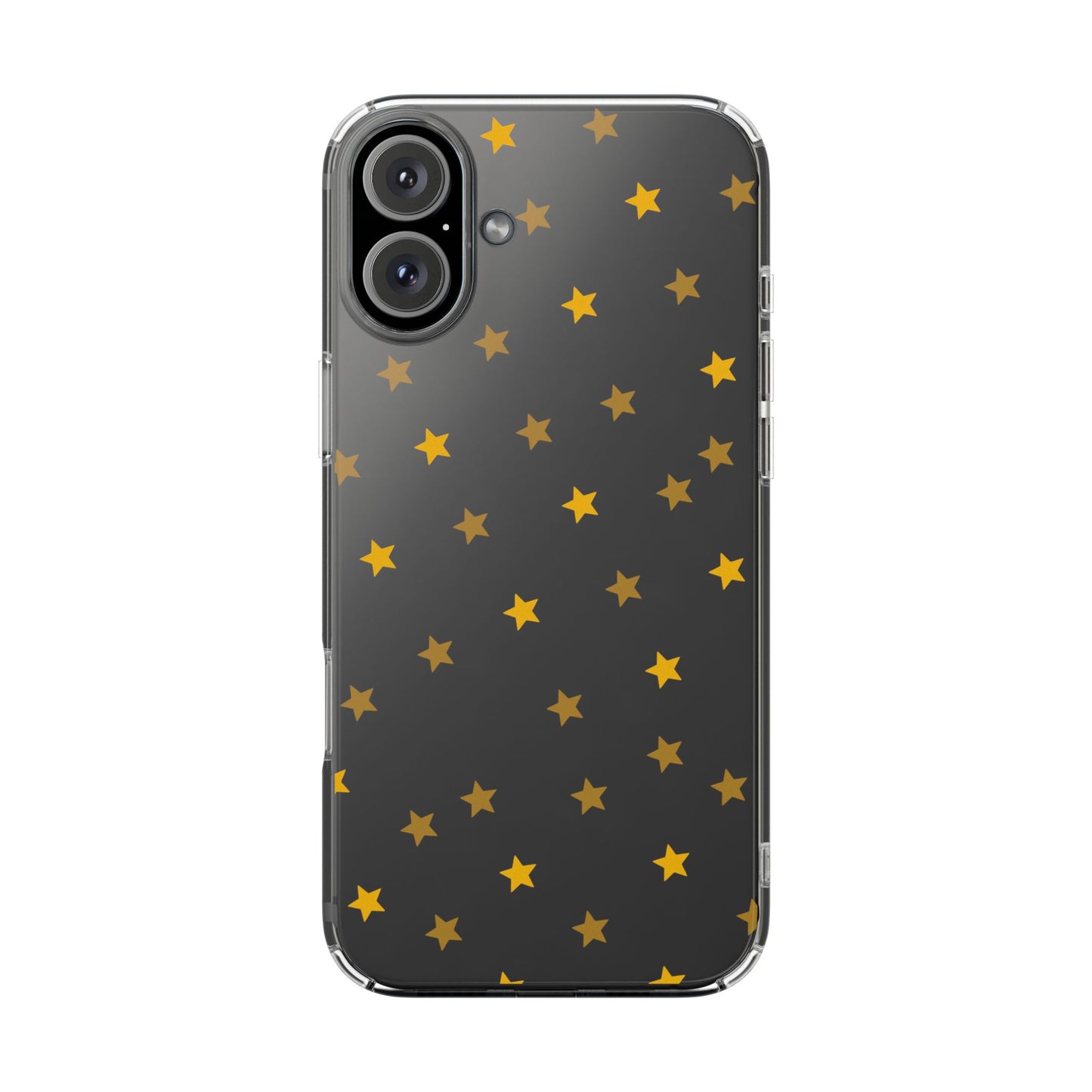 Yellow Stars Clear Phone Case