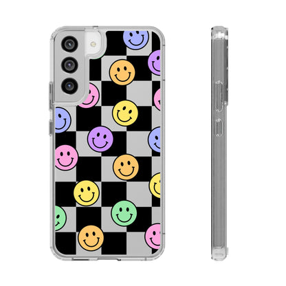 Happy Vibes Clear Phone Case