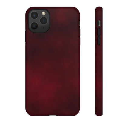 Vintage Burgundy Cherry Phone Case – Elegant Floral Design for iPhone 17 & Samsung Galaxy | Tough Protective Cover - JGUS