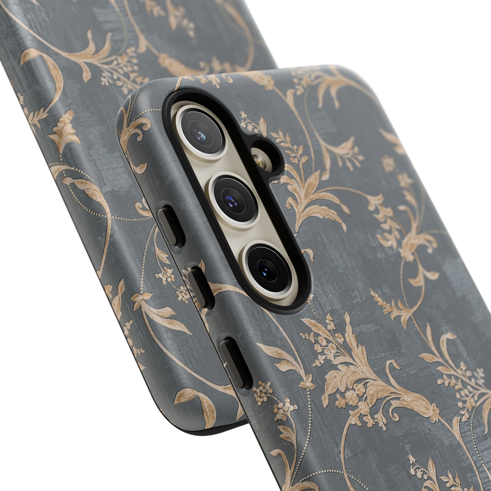 Old-Fashioned Flower Phone Case – Aesthetic Protective Cover for iPhone & Samsung - JGUS