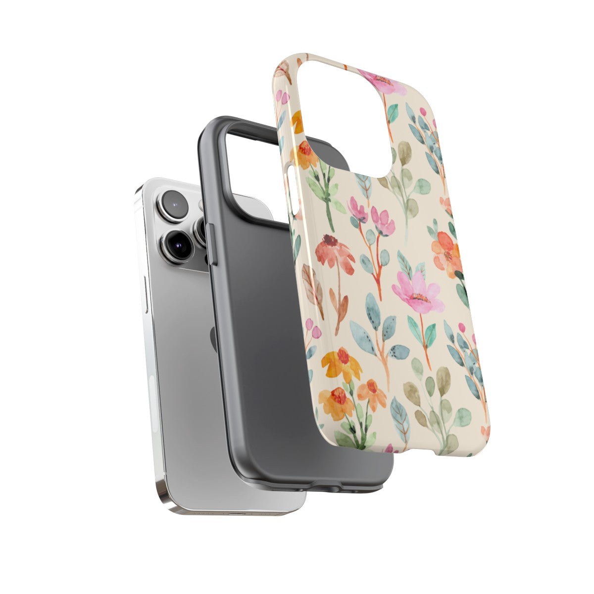 Petal Splash Watercolor Symphony Phone Case