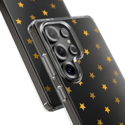 Yellow Stars Clear Phone Case