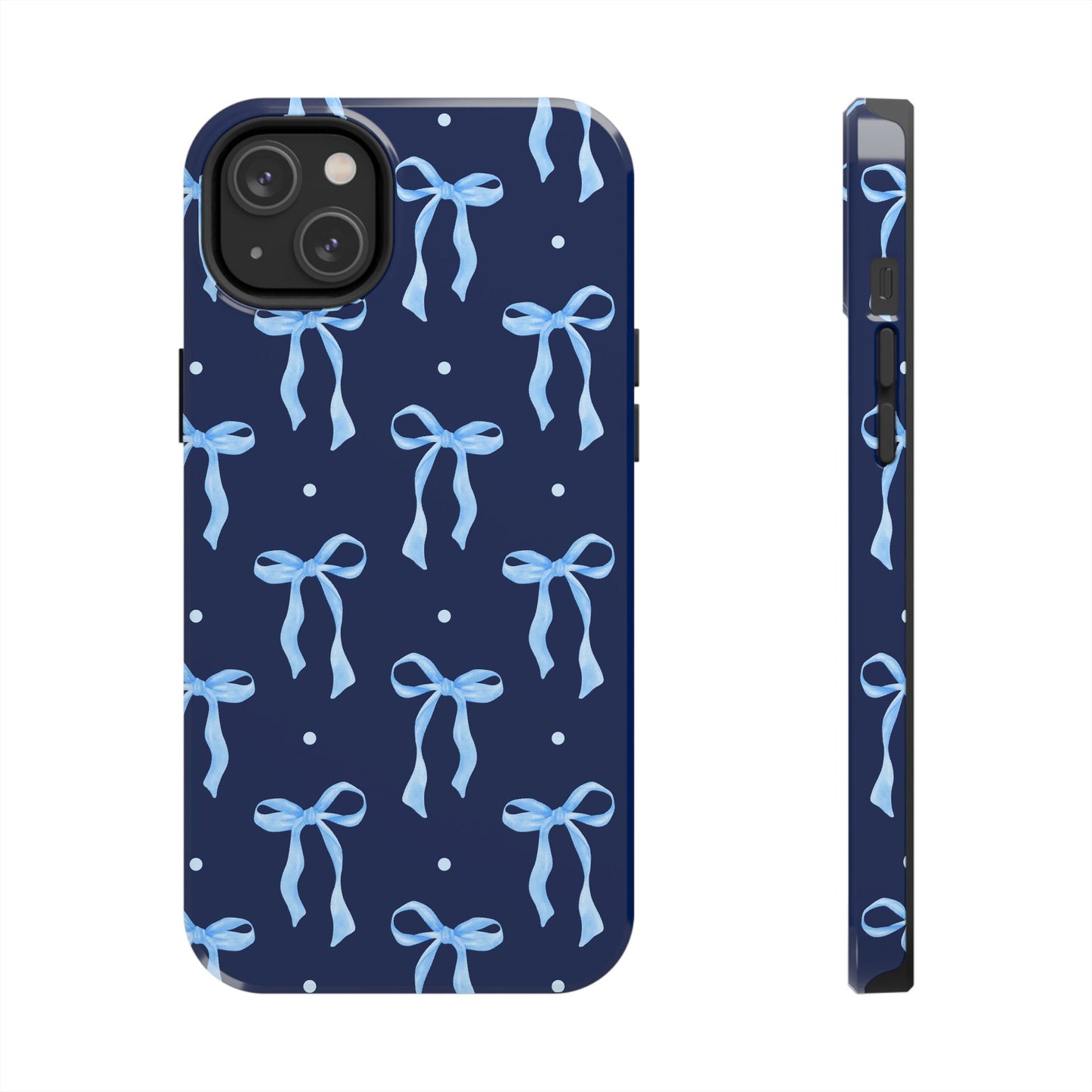 Bows and Blues Phone Case – Cute & Durable Bow Print Case for iPhone & Samsung