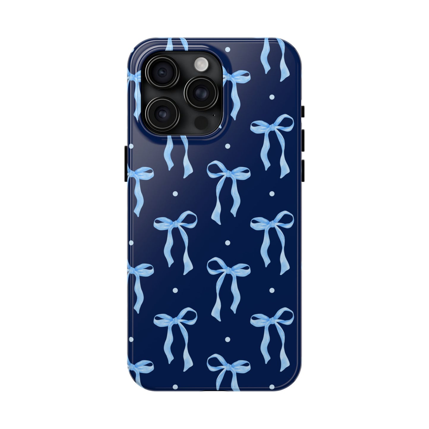 Bows and Blues Phone Case – Cute & Durable Bow Print Case for iPhone & Samsung