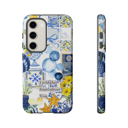 Lemon summertime collage Phone Case