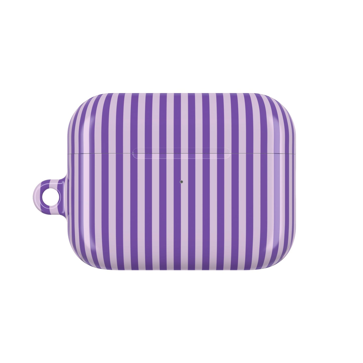 Lavender Stripes Shockproof & Scratch-Resistant AirPods Case – Wireless Charging Compatible