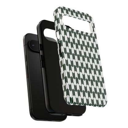 Green Harmony Geometric Phone Case – Durable, Slim, and MagSafe Compatible - JGUS